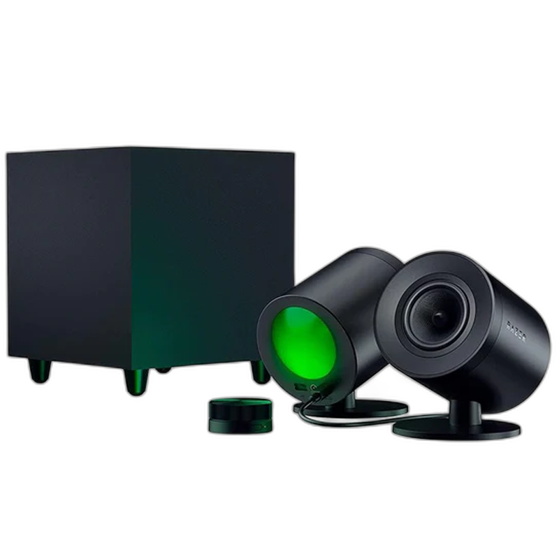 Razer Nommo V2 Pro Full-Range 2.1 PC Gaming Speakers with Wireless Subwoofer