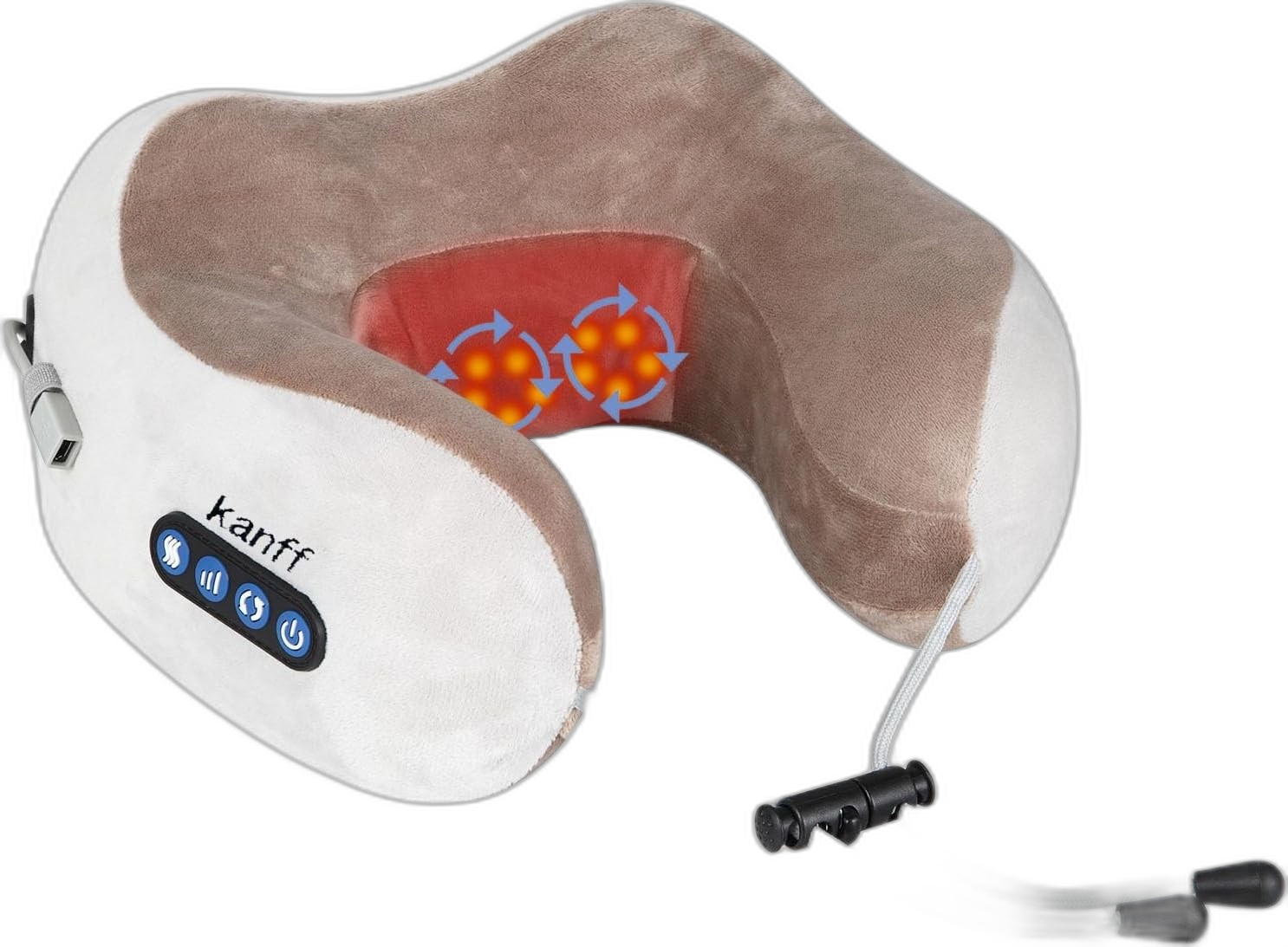 Rechargeable U-Shaped Neck Massage Pillow