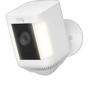 Ring Spotlight Cam Plus Battery Security Camera, with Built -in Security Siren, +2 LED Spotlights