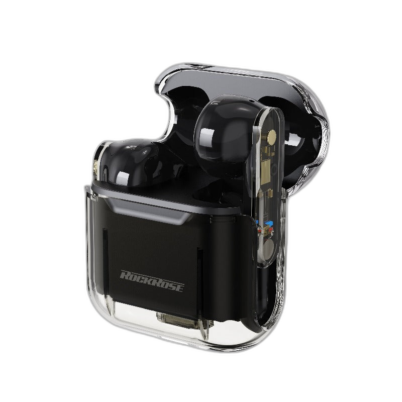RockRose Transparent Ultra Compact Wireless Earbuds