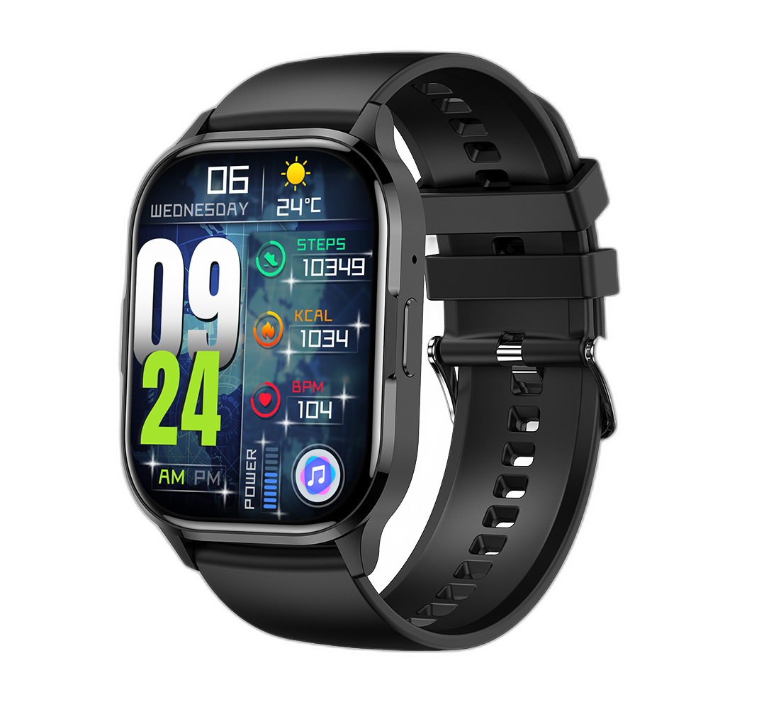 ساعة ذكية SIA SW 8002 Jieli 7012، 2.01 بوصة Amoled BT call BLK