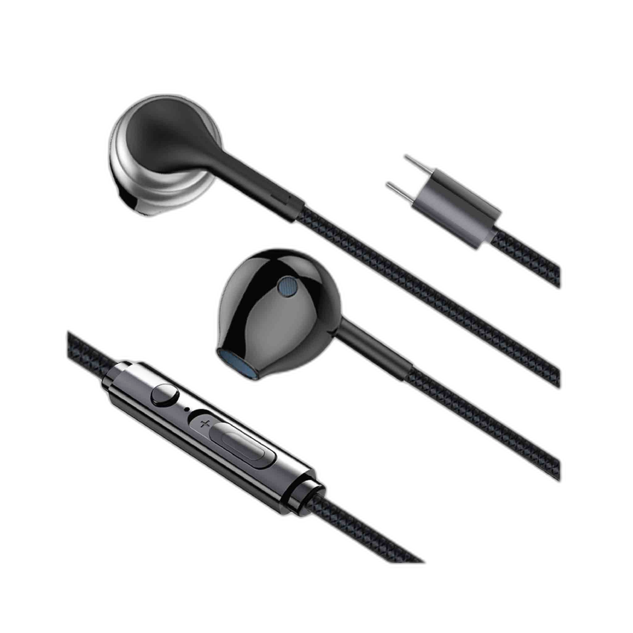 SIA Soundlink si-sl18phn-blk Wired Type-c Earphone With Mic and Volume Control 1.2m - Black (iOS Compatible)