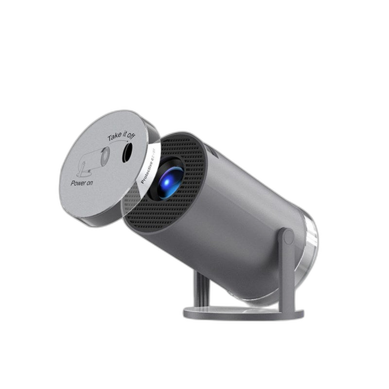 SMQ Projector HY300 Pro Black Edition with Lens Cover and Waterproof Bag