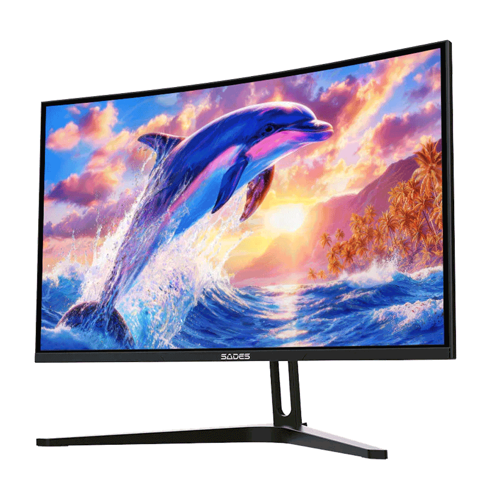 شاشة ألعاب إف إس-دولفين منحنية مقاس 27 بوصة من ساديس - 300 هرتز