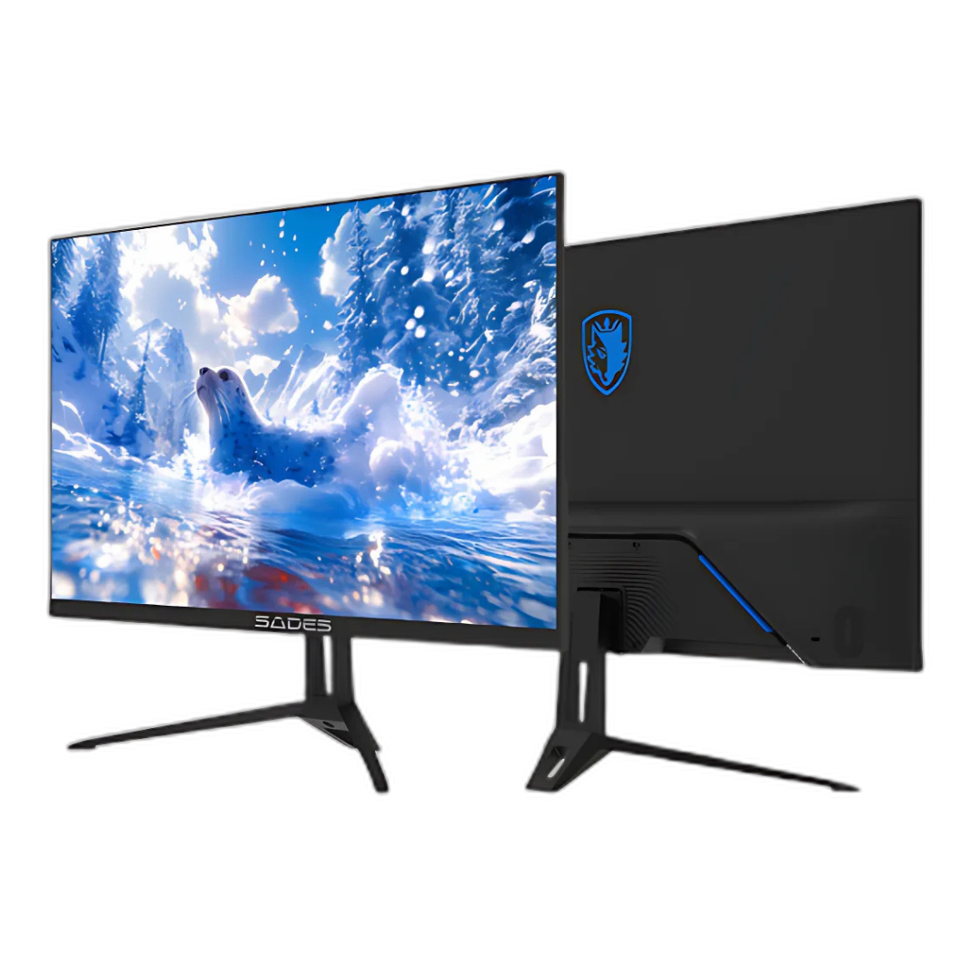 شاشة ألعاب Sades ST-Seal SA-F01F22B مقاس 22 بوصة، بدقة FHD 1920×1080، معدل تحديث 120 هرتز، استجابة 1ms، بمنفذ HDMI 2.1، لوحة IPS، مسطحة