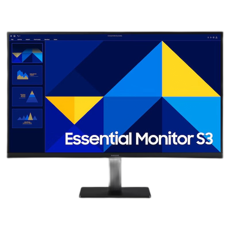 Samsung 27" Essential Monitor S3 S30GD, IPS Panel, 100 Hz, Full HD, Eye Saver Mode