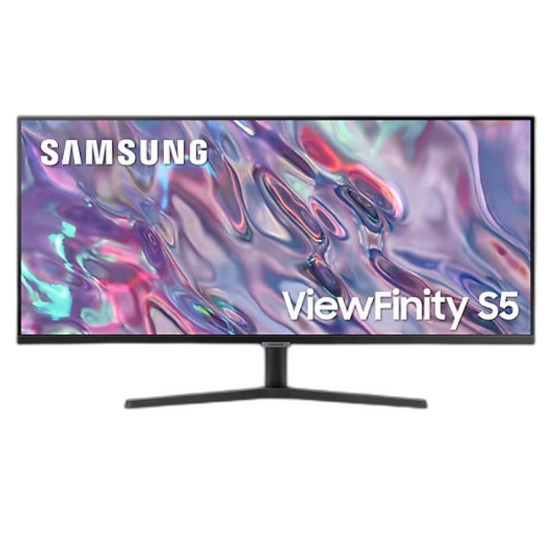 سامسونج شاشة فيوفينيتي S5 شاشة بدقة الترا دبليو كيو اتش دي (3440 × 1440)، بتردد 100 هرتز، HDR10، وضع حماية العين