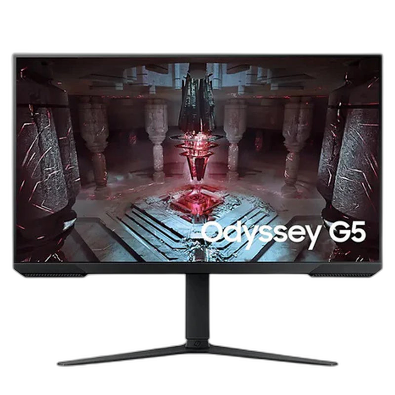 سامسونج شاشة الألعاب اوديسي G5 G51C بحجم 32 بوصة, دقة وضوح كيو اتش دي، 165 هرتز، 1 مللي ثانية، تقنية فري سينك بريميوم