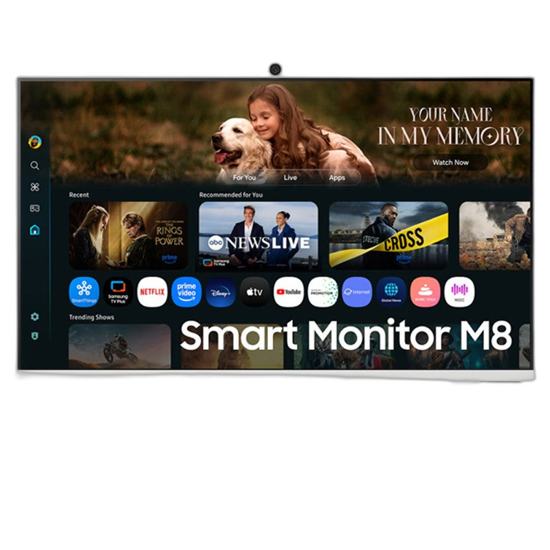Samsung Smart Monitor M8 M80F 32" 4K Flat VA, 4 ms, Samsung Vision AI, Built-In Camera, Monitor