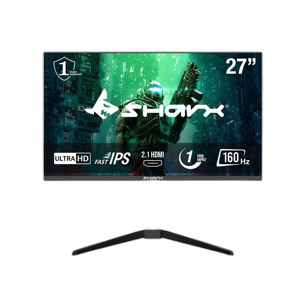شاشة ألعاب شاركس، مقاس 27 بوصة UHD، تردد تحديث 160 هرتز، زمن استجابة 1 مللي ثانية، HDMI 2.1