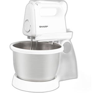 Sharp Mixer 250 Watts 5 Speeds, White - EM-SP21-W3