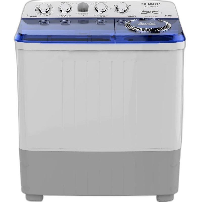 Sharp Twin Tub Washer 10kg Dryer 6.5kg, White - ES-T106APK-Z