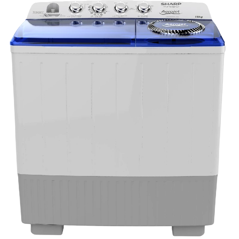 Sharp Twin Tub Washer 18kg Dryer 12kg, White - ES-T1812APK-Z