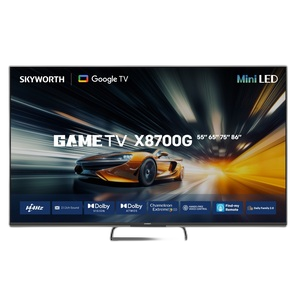سكاي وورث تلفزيون ذكي 75X8700G 75 بوصة 4K ميني LED - 144Hz VRR، دولبي فيجن واتموس، HDR10+، تلفزيون جوجل