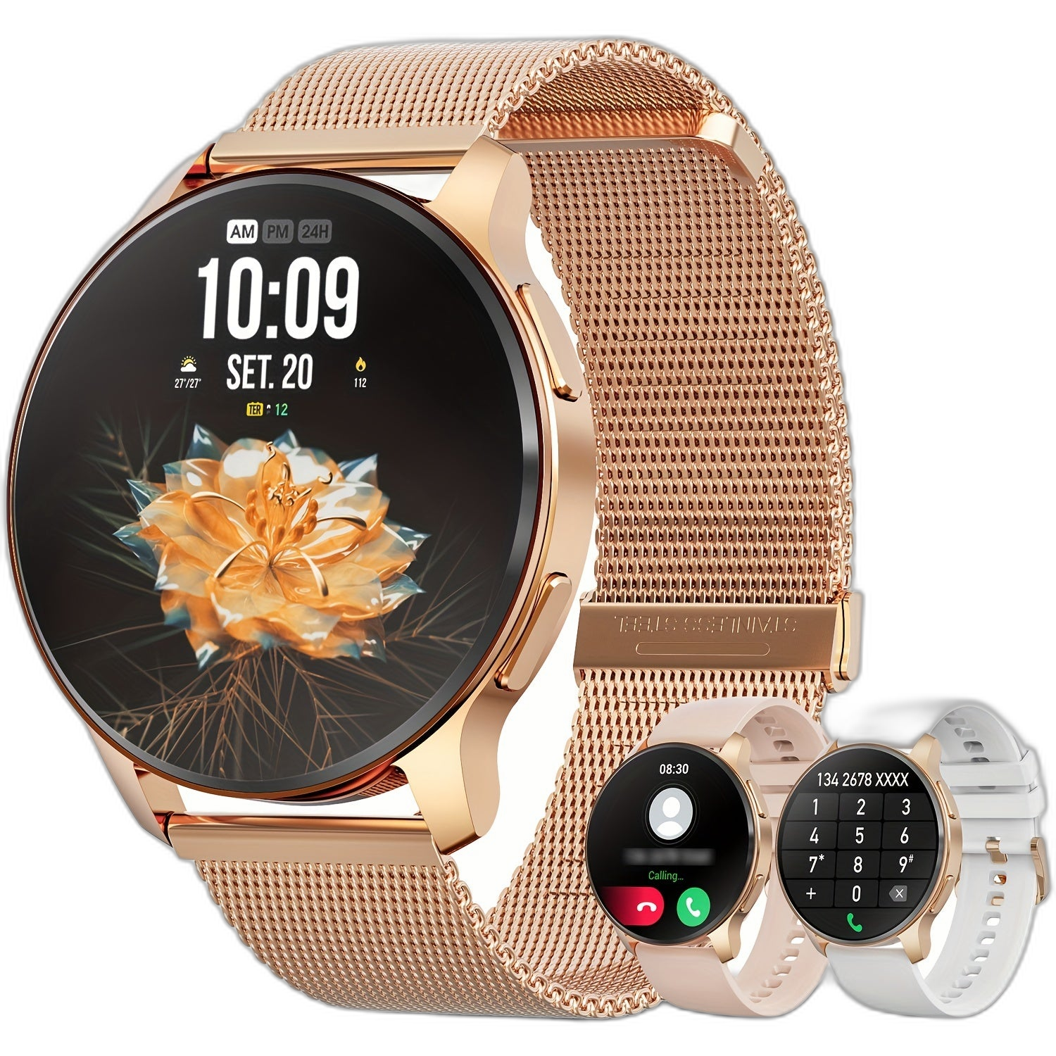 Smartix Watch for Women Call Heart Rate Sports Tracker Pedometer