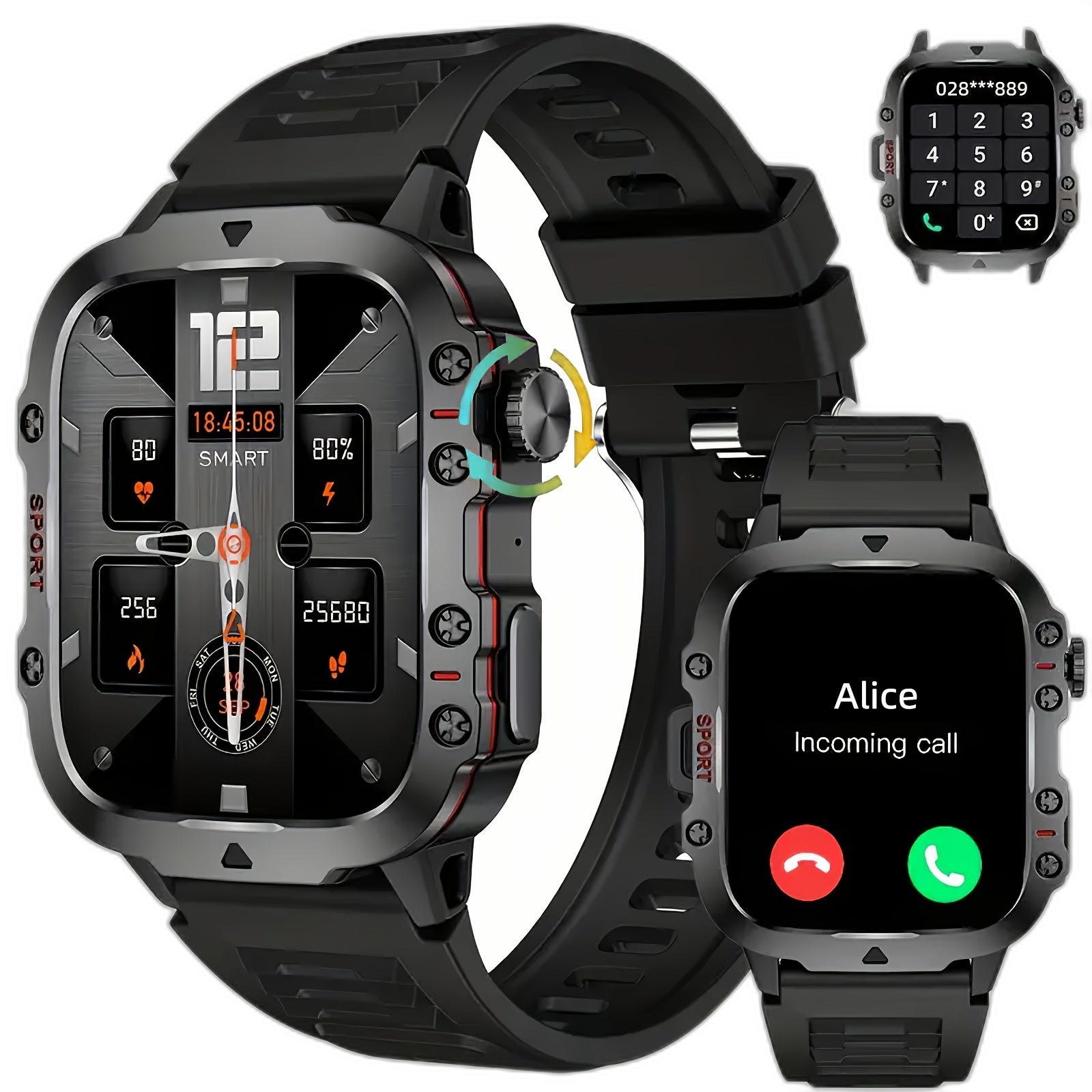 Smartix Watch with Fitness Tracker and Sport Modes - QDAL