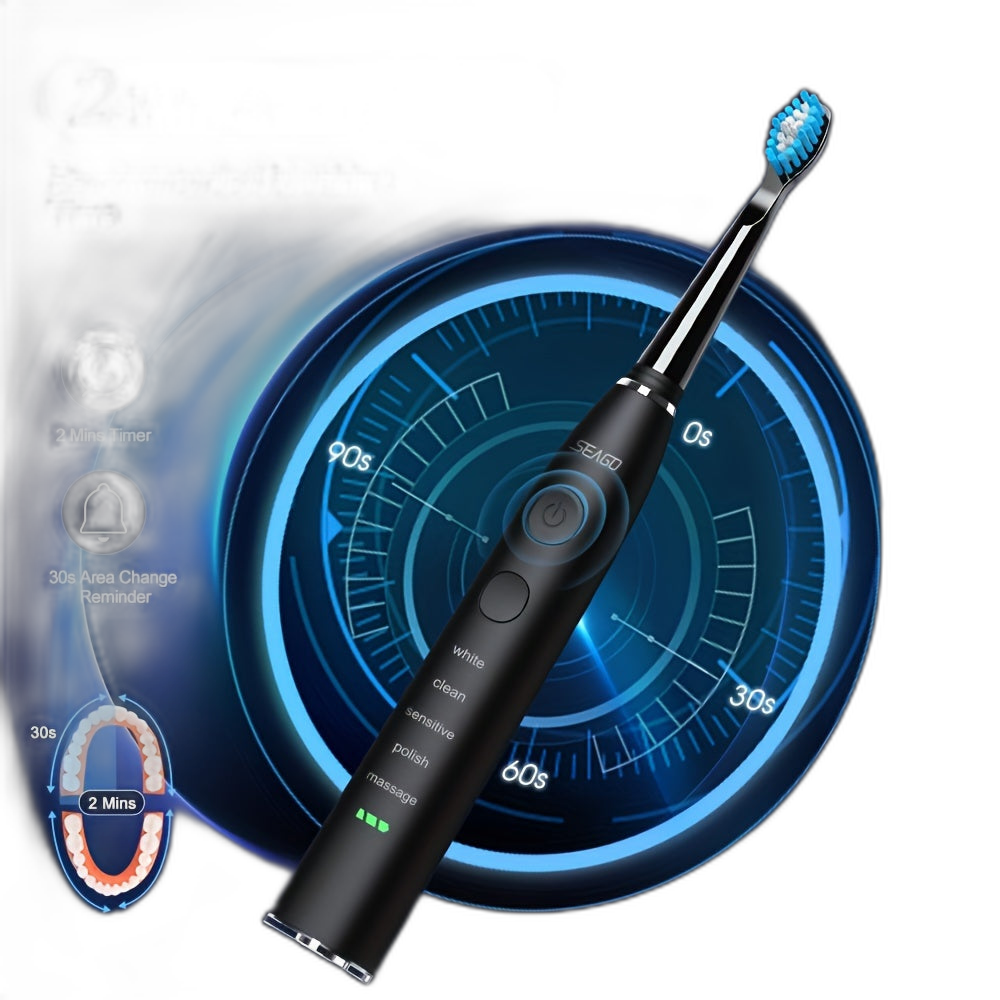 Sonic Electric Toothbrush for Men with Long Battery Life - TJR7PL6F