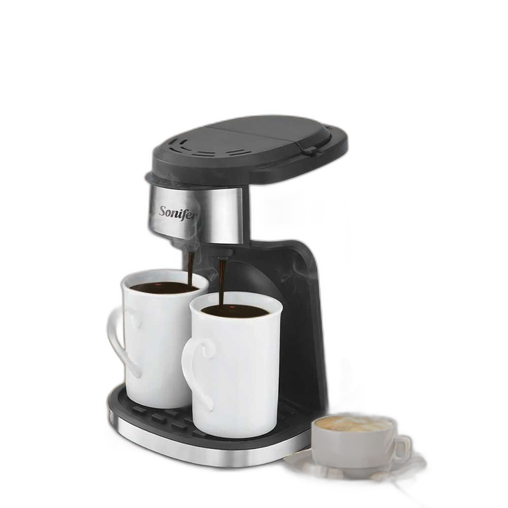 Sonifer 1.6L Drip Coffee Maker 450W with 2 Mugs