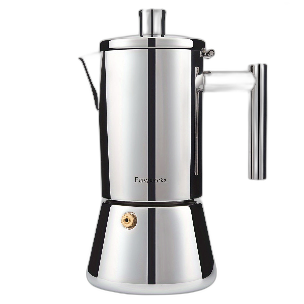 Stainless Steel Moka Pot for Espresso, Classic Italian Style Coffee Maker - TJR5B3R