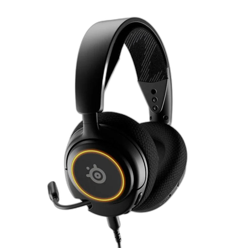 SteelSeries Arctis Nova 3 Wired RGB Gaming Headset, for PC, Playstation & Xbox, USB-C (USB-A adapter included)