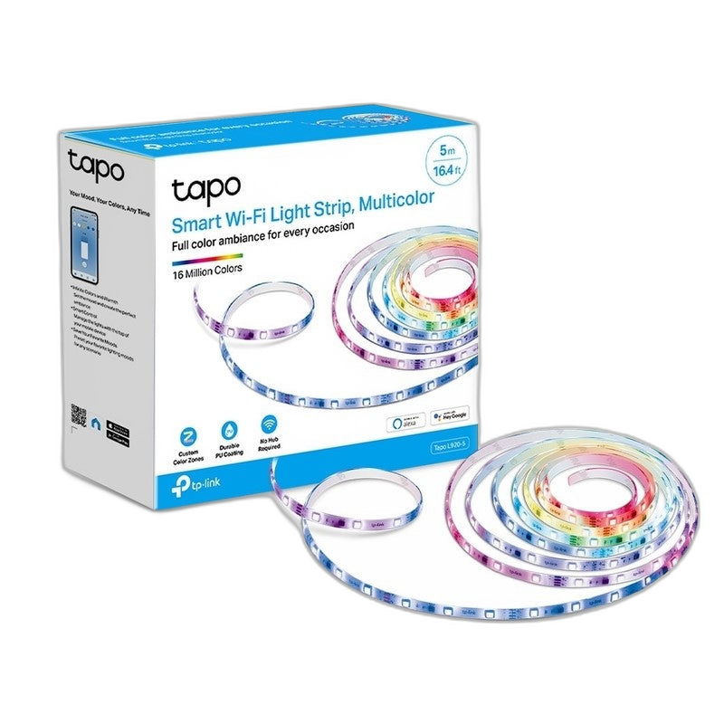 TP-Link Tapo Smart Wi-Fi Light Strip, Multi Color - 5 M