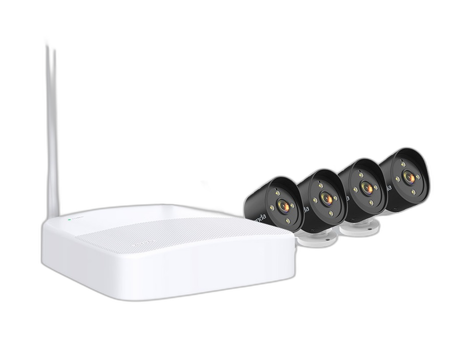 Tenda 4 Channel Wireless HD Video Security Kit K4W-3TC
