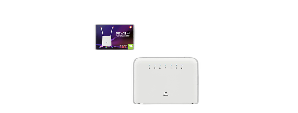 راوتر واي فاي متنقل TOPLINK 5G+ بسعة بطارية 4000 مللي أمبير ودعم شبكات LTE/4G