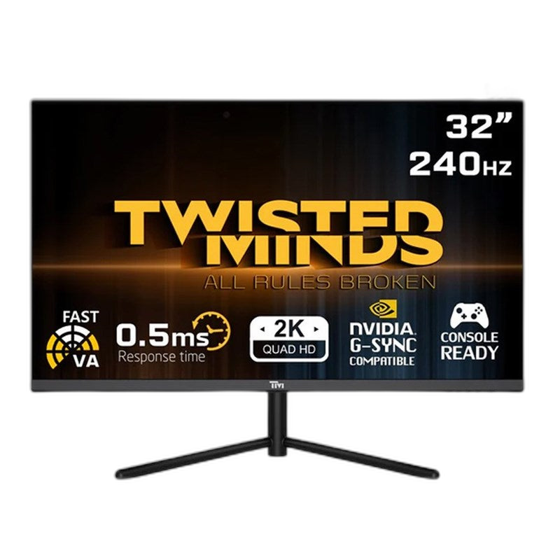 Twisted Minds 32 QHD VA, 240Hz, 0.5ms, HDR, HDMI 2.1 Gaming Monitor, 32-inch