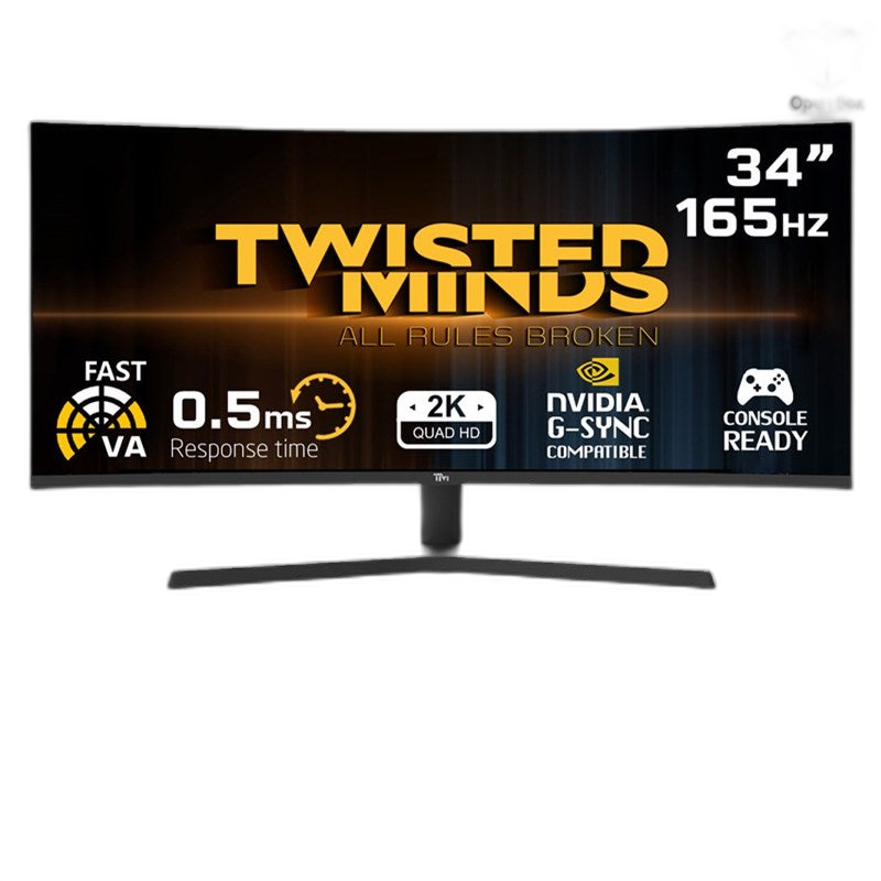 Twisted Minds TM34WQHD165VA 34" WQHD VA, 165HZ, 0.5ms, HDMI 2.1, Curved Gaming Monitor