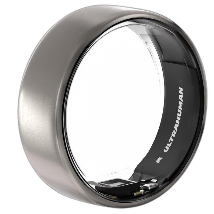 Ultrahuman Ring Air Activity Tracker, Size 12, UHRA-RT-12 - Raw Titanium