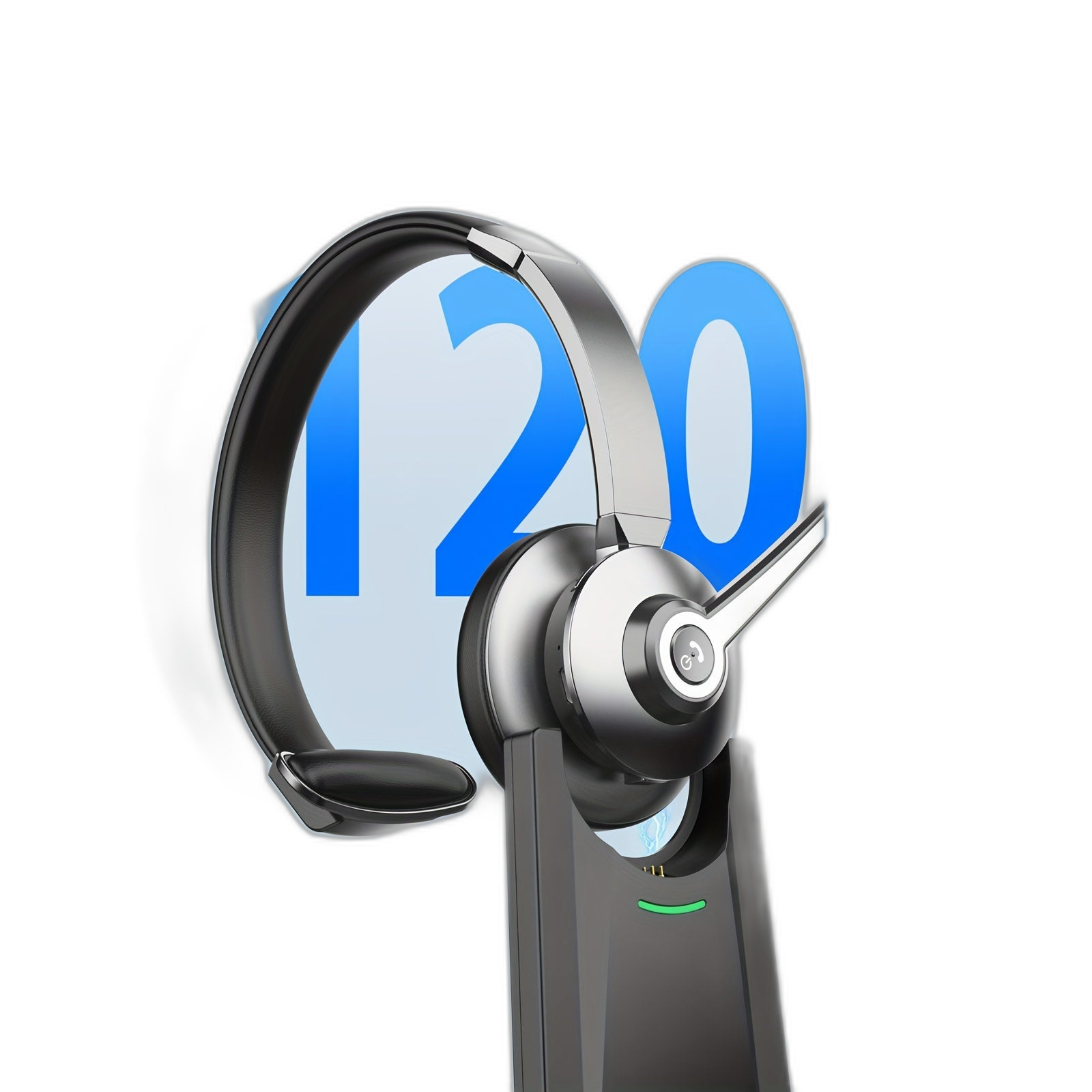 Vonztek Wireless Headset with Noise-Canceling Mic and USB Dongle, Ideal for Calls - TJR7J3K