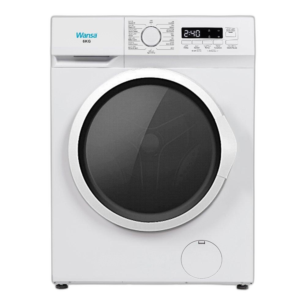 Wansa 6kg Front Load Washer, 15 Programs, WFL6010-WHM24C10