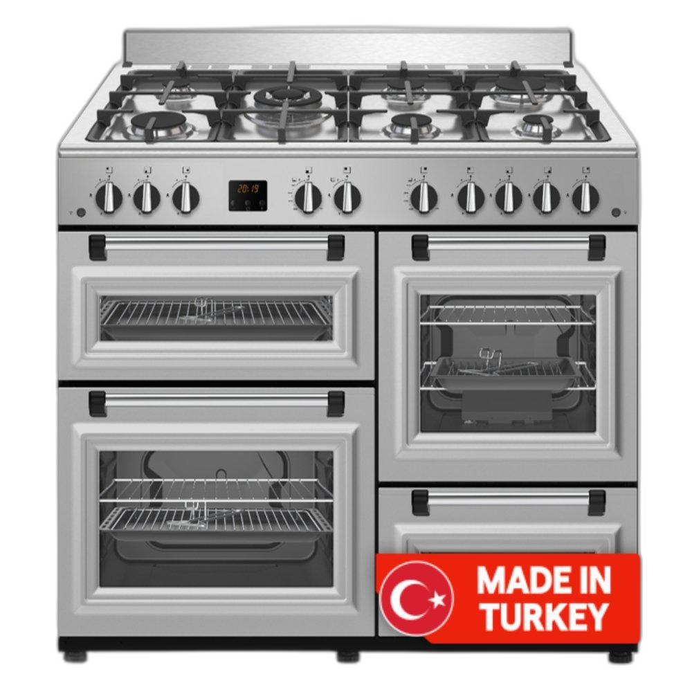 طباخ غاز ونسا، 7 شعلات، 100×60 سم، WGC10067SG