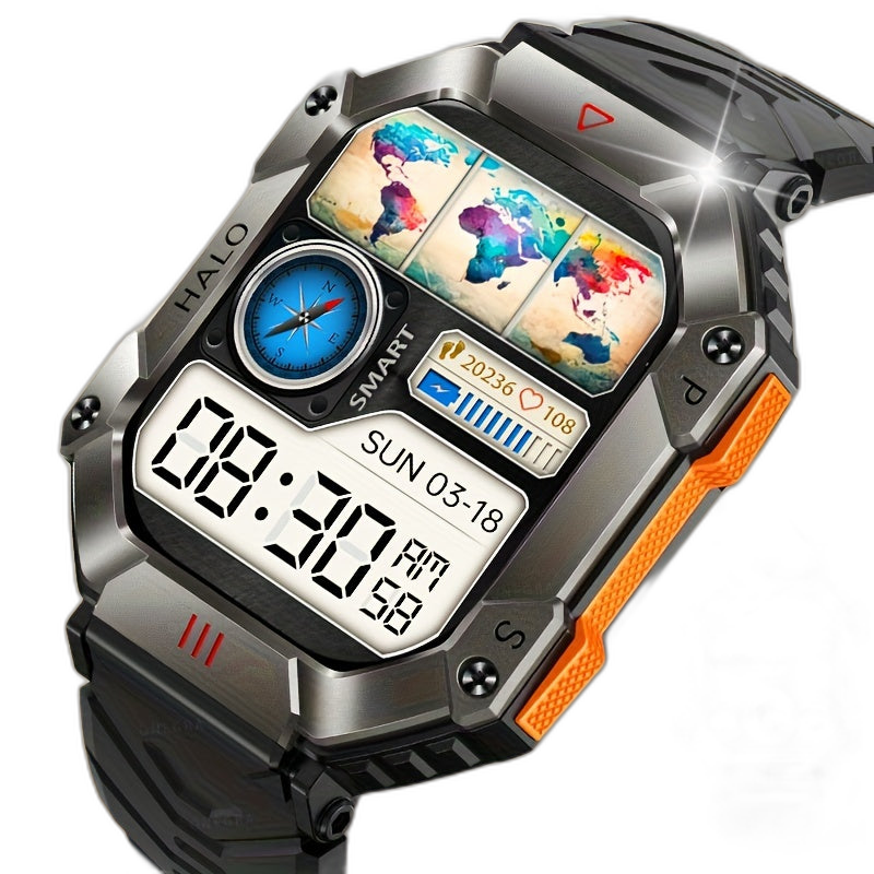 Waterproof Smartwatch with Wireless Calls and GPS