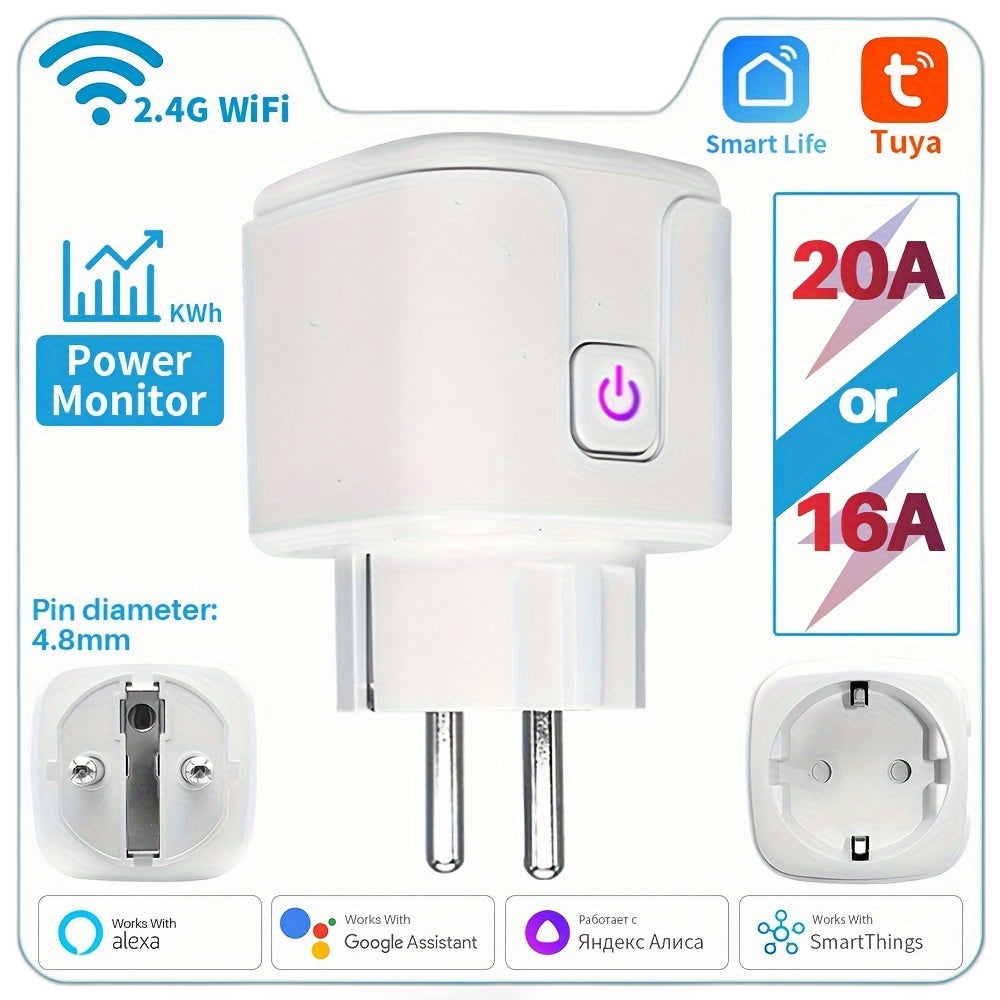 قابس WiFi Smart مع Power Monitor - TJRS30A