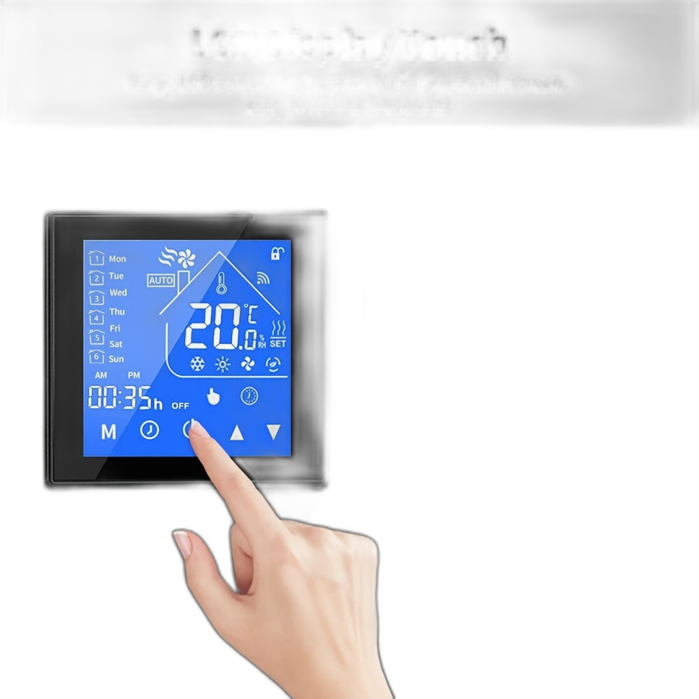 WiFi Smart Thermostat مع شاشة LCD التي تعمل باللمس