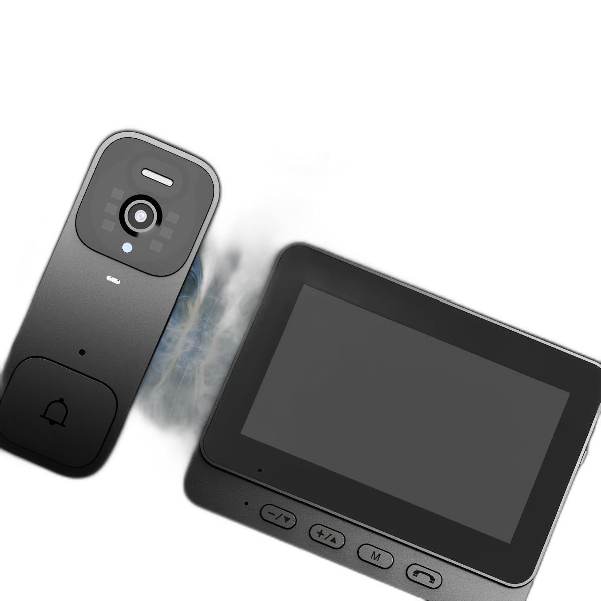 X7 Video Doorbell - لا مطلوب واي فاي، تخزين محلي، يدعم بطاقة ذاكرة 128 جيجابايت - TJR3S4T