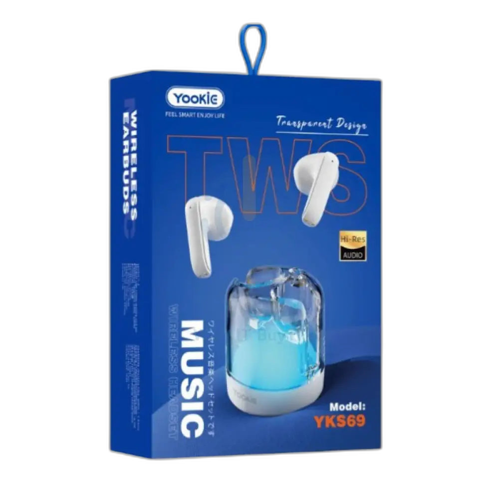 Yookie YKS69 Transparent TWS Earbuds - 300mAh