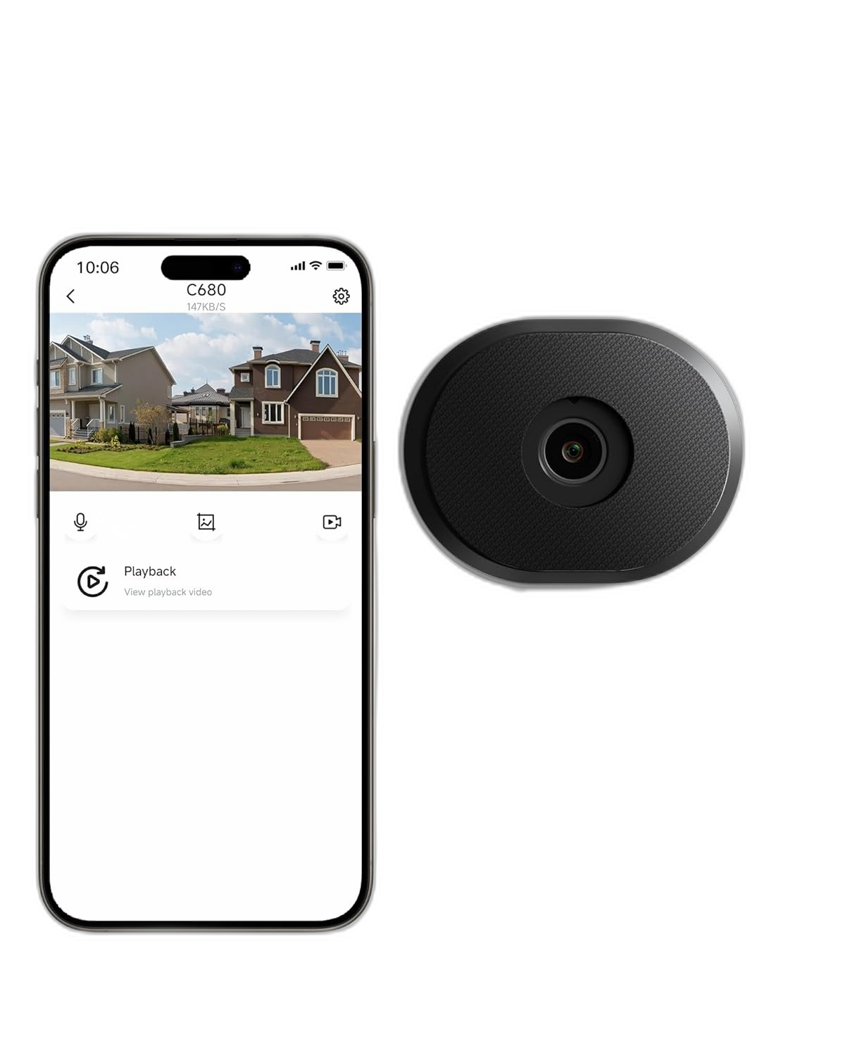 ZOSI C680 2K Window Security Camera with Full Color Night Vision