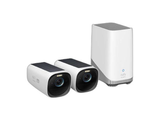 eufy Solar Ai Outdoor Camera 4K (2 Cameras Kit) By - White T88713W1