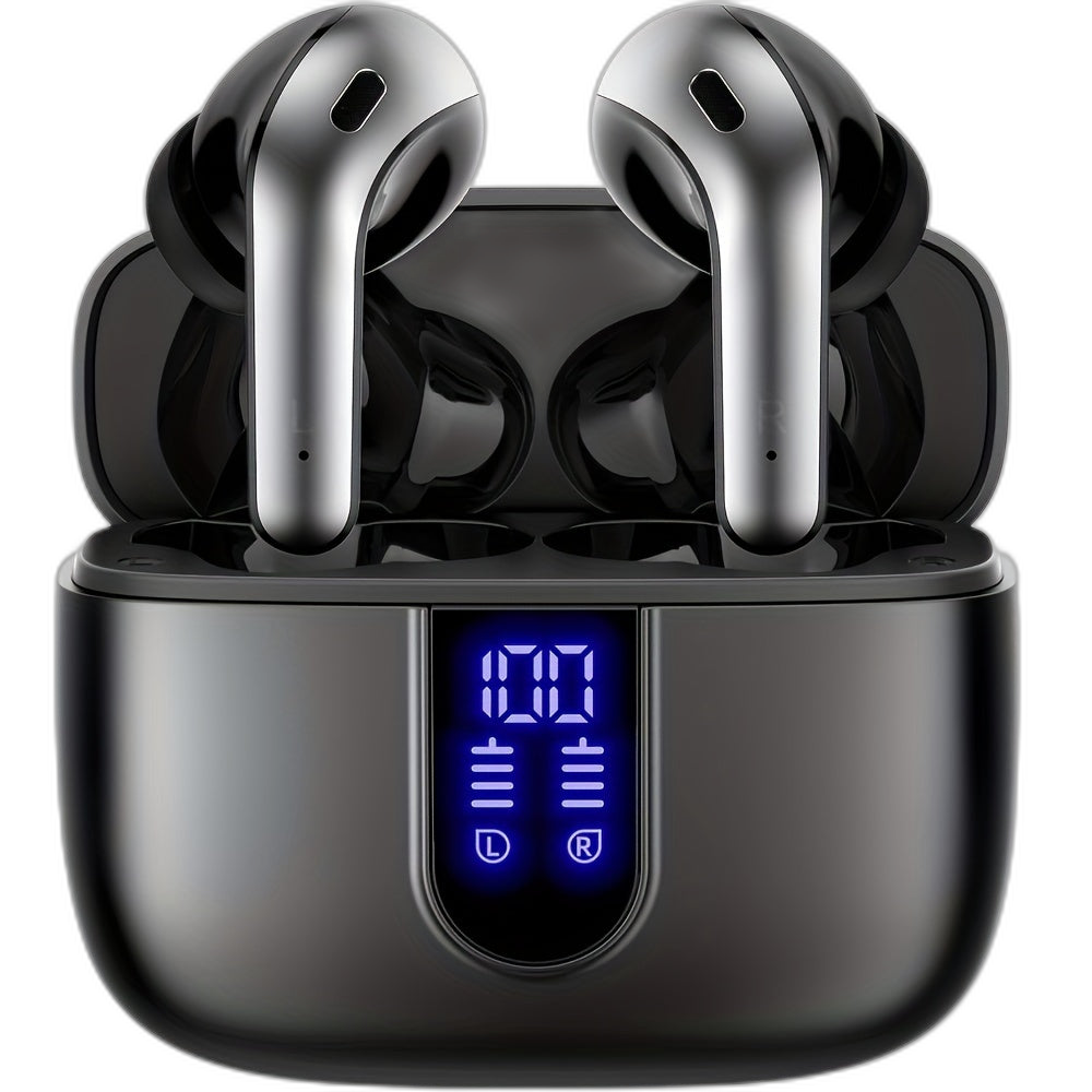 fccds Wireless Earbuds with 60H Playback & LED Display-41YE