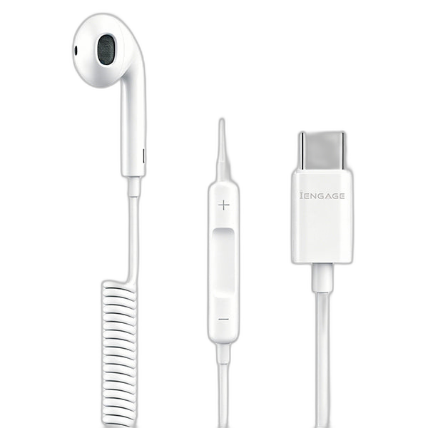 iENGAGE CoiLED Wired Mono Headset (USB-C)